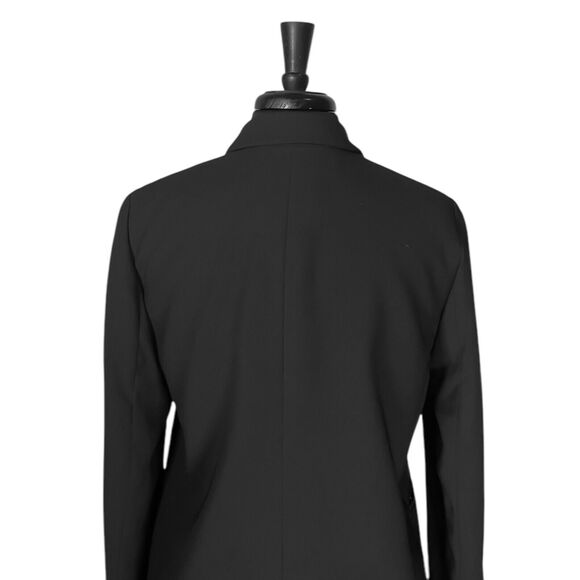 Madewell Women's Blazer Black Double Breasted Snap Button Office Suit Jacket 8 - Picture 8 of 10